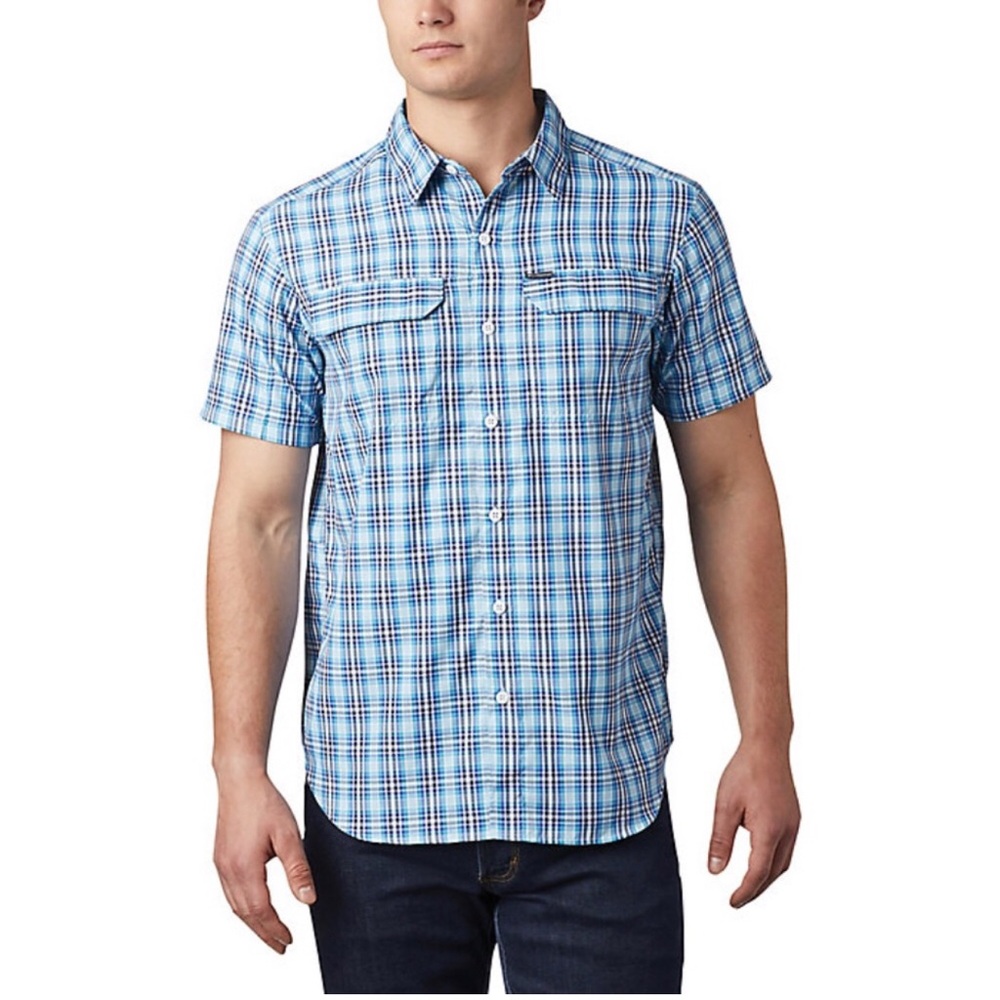 🆕COLUMBIA Men's Silver Ridge™ 2.0 Multi Plaid Shirt~ Size Large